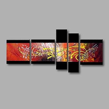 Canvas Painting, Group Painting, Large Wall Art, Abstract Painting, Huge Wall Art, Acrylic Art, Abstract Art, 5 Piece Wall Painting-HomePaintingDecor