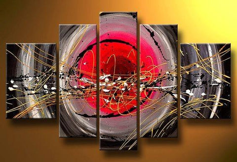 Abstract Painting, Canvas Painting Set, Extra Large Wall Art, Acrylic Art, 5 Piece Wall Painting-HomePaintingDecor