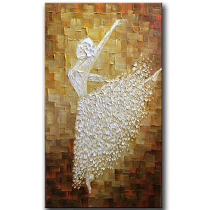 Contemporary Artwork, Abstract Art, Modern Art, Ballet Dancer Painting, Art for Sale-HomePaintingDecor