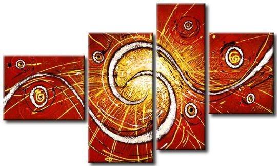 Red Abstract Painting, Living Room Wall Art Paintings, Extra Large Painting on Canvas, Hand Painted Wall Art-HomePaintingDecor