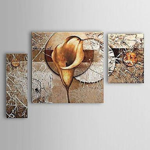 Abstract Painting, Flower Painting, Canvas Painting, Abstract Art, Wall Art, Large Painting, Living Room Wall Art, Modern Art, 3 Piece Wall Art-HomePaintingDecor