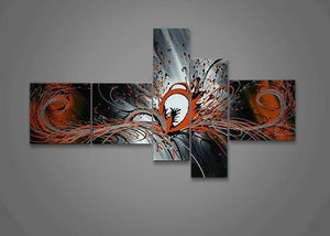 Huge Wall Art, Acrylic Art, Abstract Art, 5 Piece Wall Painting, Hand Painted Art, Group Painting, Canvas Painting, Large Wall Art, Abstract Painting-HomePaintingDecor