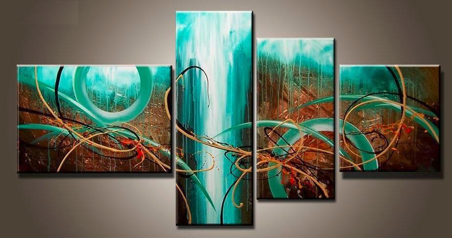 Abstract Painting Living Room Wall Art, Extra Large Canvas Modern Art Contemporary Decor