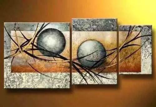 Abstract Painting, Flower Painting, Canvas Painting, Large Painting, Living Room Wall Art, 3 Piece Wall Art-HomePaintingDecor