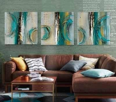 Simple Abstract Art Paintings, Large Acrylic Painting for Living Room, Modern Wall Art Paintings, 3 Piece Paintings-HomePaintingDecor