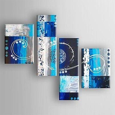 Extra Large Painting, Living Room Wall Art, Abstract Art Set, 4 Piece Abstract Painting, Modern Art, Contemporary Art-HomePaintingDecor