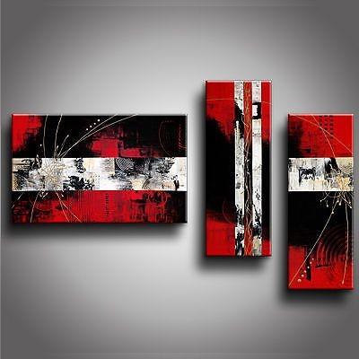 Contemporary Art, Abstract Modern Art, Bedroom Wall Art, Red Canvas Art, Canvas Painting-HomePaintingDecor