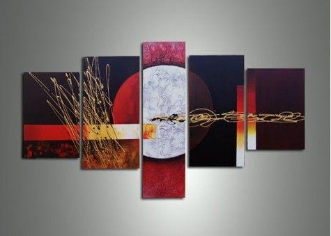 Large Art, Abstract Painting, Canvas Painting, Abstract Art, 5 Piece Wall Art, Canvas Art Painting, Ready to Hang-HomePaintingDecor