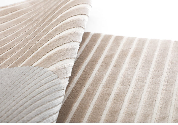 Modern Gray Brown Area Rugs, Bedroom Rugs, Farmhouse Rugs, Geometric Floor Rugs, Large Rugs for Living Room, Office Contemporary Floor Rugs-HomePaintingDecor
