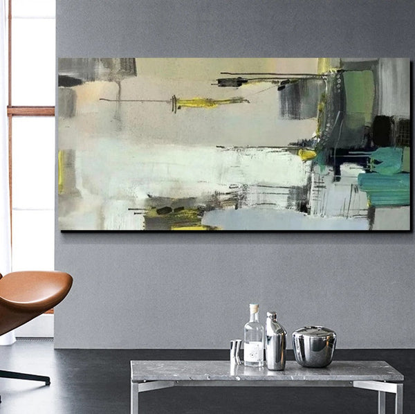 Acrylic Abstract Painting Behind Sofa, Large Painting on Canvas, Living Room Wall Art Paintings, Buy Paintings Online, Acrylic Painting for Sale-HomePaintingDecor