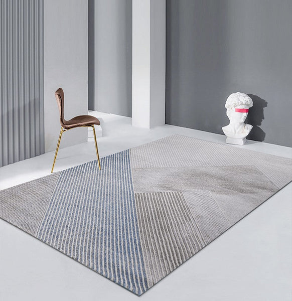 Abstract Modern Area Rugs for Dining Room, Bedroom Modern Area Rugs, Large Contemporary Floor Rugs for Living Room, Office Modern Floor Carpets-HomePaintingDecor