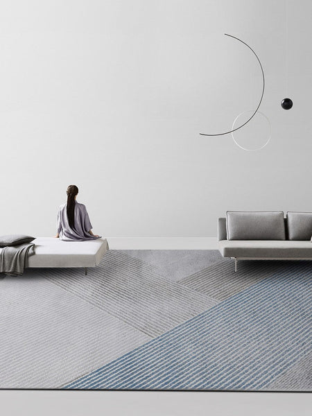 Abstract Modern Area Rugs for Dining Room, Bedroom Modern Area Rugs, Large Contemporary Floor Rugs for Living Room, Office Modern Floor Carpets-HomePaintingDecor