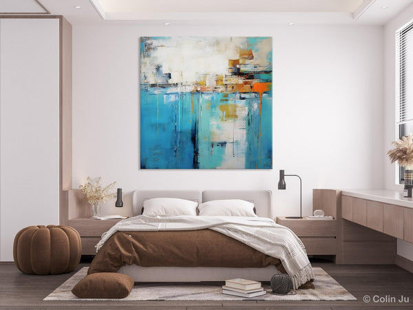 Abstract Painting on Canvas, Original Abstract Wall Art for Sale, Contemporary Acrylic Paintings, Extra Large Canvas Painting for Bedroom-HomePaintingDecor