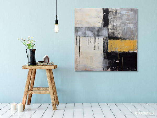 Extra Large Original Artwork, Large Paintings for Bedroom, Abstract Landscape Painting on Canvas, Oversized Contemporary Wall Art Paintings-HomePaintingDecor