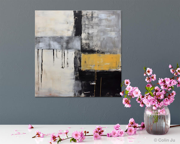 Extra Large Original Artwork, Large Paintings for Bedroom, Abstract Landscape Painting on Canvas, Oversized Contemporary Wall Art Paintings-HomePaintingDecor