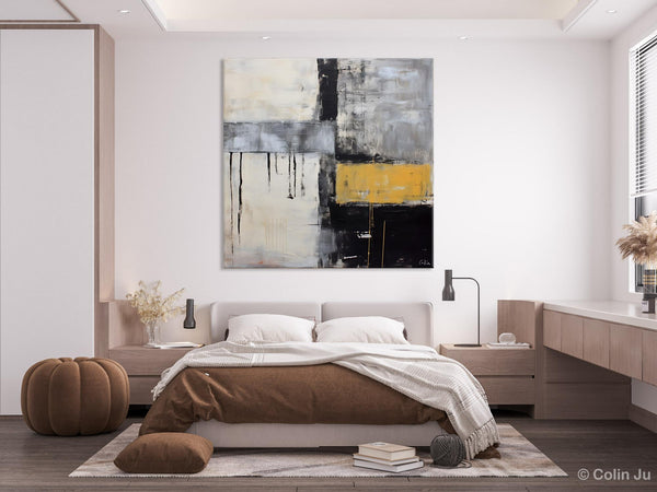 Extra Large Original Artwork, Large Paintings for Bedroom, Abstract Landscape Painting on Canvas, Oversized Contemporary Wall Art Paintings-HomePaintingDecor