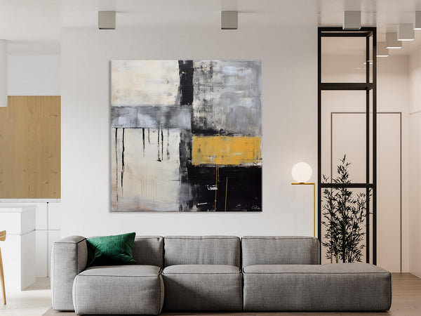 Extra Large Original Artwork, Large Paintings for Bedroom, Abstract Landscape Painting on Canvas, Oversized Contemporary Wall Art Paintings-HomePaintingDecor