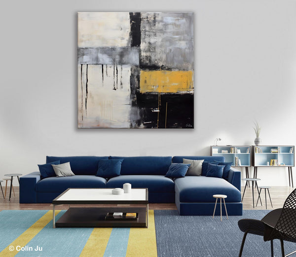 Extra Large Original Artwork, Large Paintings for Bedroom, Abstract Landscape Painting on Canvas, Oversized Contemporary Wall Art Paintings-HomePaintingDecor