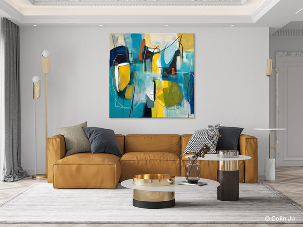 Acrylic Painting for Living Room, Contemporary Abstract Artwork, Extra Large Wall Art Paintings, Original Modern Artwork on Canvas-HomePaintingDecor
