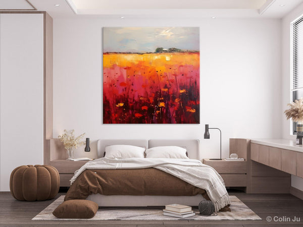 Contemporary Wall Art Paintings, Large Acrylic Paintings on Canvas, Abstract Landscape Paintings for Living Room, Landscape Canvas Art-HomePaintingDecor