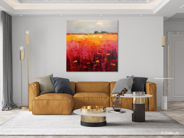 Contemporary Wall Art Paintings, Large Acrylic Paintings on Canvas, Abstract Landscape Paintings for Living Room, Landscape Canvas Art-HomePaintingDecor
