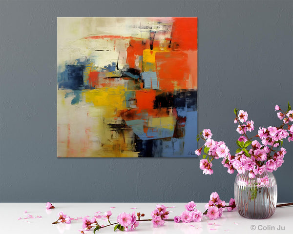 Abstract Wall Paintings, Contemporary Wall Art Paintings, Extra Large Paintings for Dining Room, Hand Painted Canvas Art, Original Artowrk-HomePaintingDecor