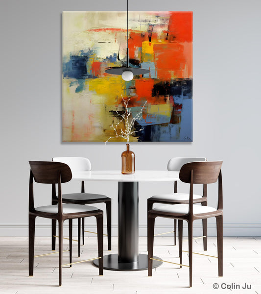 Abstract Wall Paintings, Contemporary Wall Art Paintings, Extra Large Paintings for Dining Room, Hand Painted Canvas Art, Original Artowrk-HomePaintingDecor