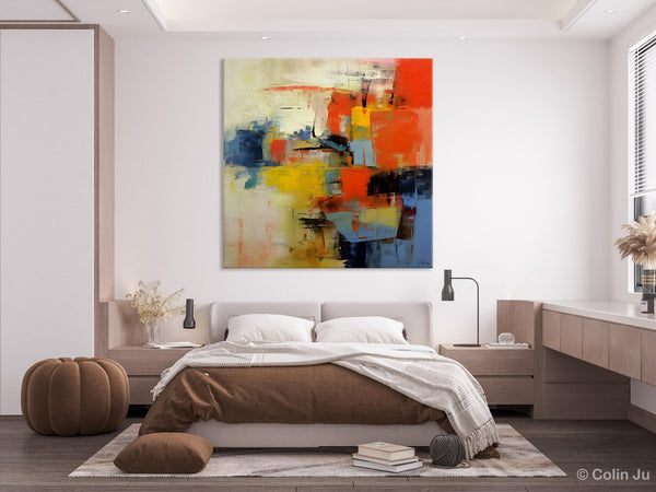 Abstract Wall Paintings, Contemporary Wall Art Paintings, Extra Large Paintings for Dining Room, Hand Painted Canvas Art, Original Artowrk-HomePaintingDecor