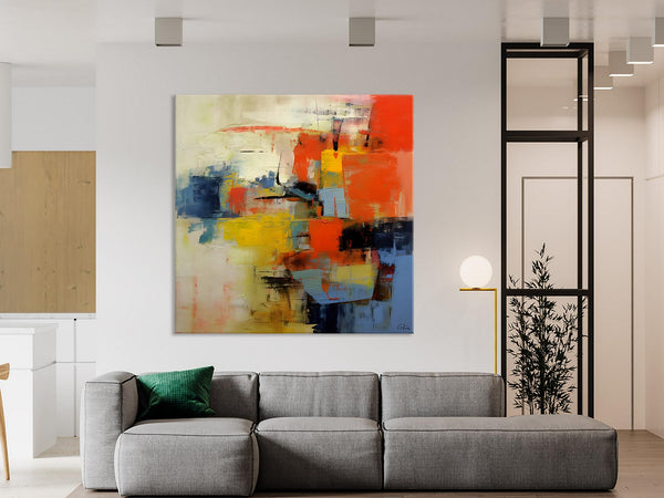 Abstract Wall Paintings, Contemporary Wall Art Paintings, Extra Large Paintings for Dining Room, Hand Painted Canvas Art, Original Artowrk-HomePaintingDecor