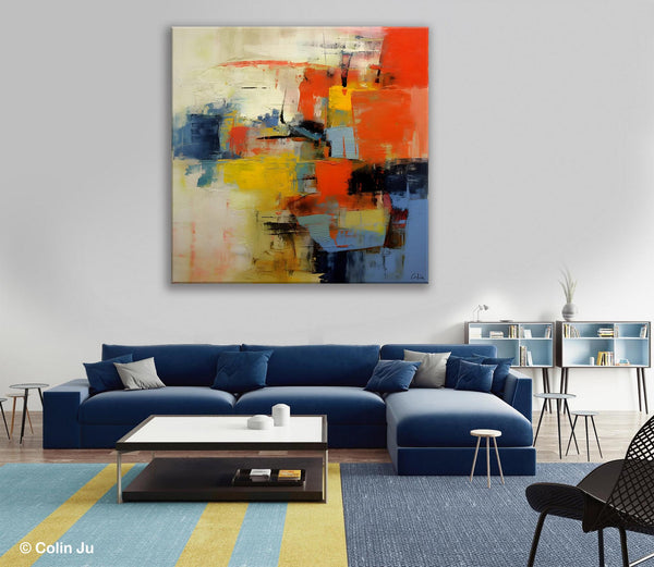 Abstract Wall Paintings, Contemporary Wall Art Paintings, Extra Large Paintings for Dining Room, Hand Painted Canvas Art, Original Artowrk-HomePaintingDecor