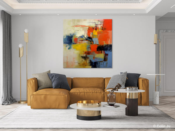 Abstract Wall Paintings, Contemporary Wall Art Paintings, Extra Large Paintings for Dining Room, Hand Painted Canvas Art, Original Artowrk-HomePaintingDecor