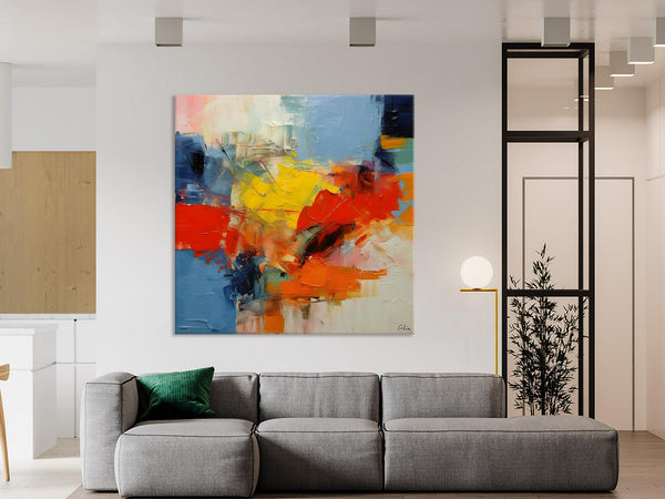 Abstract Canvas Art for Living Room, Extra Large Abstract Paintings for Dining Room, Original Modern Acrylic Art, Modern Canvas Paintings-HomePaintingDecor