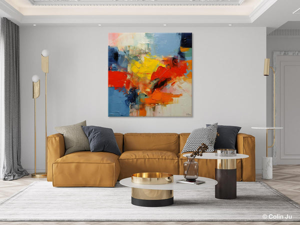 Abstract Canvas Art for Living Room, Extra Large Abstract Paintings for Dining Room, Original Modern Acrylic Art, Modern Canvas Paintings-HomePaintingDecor