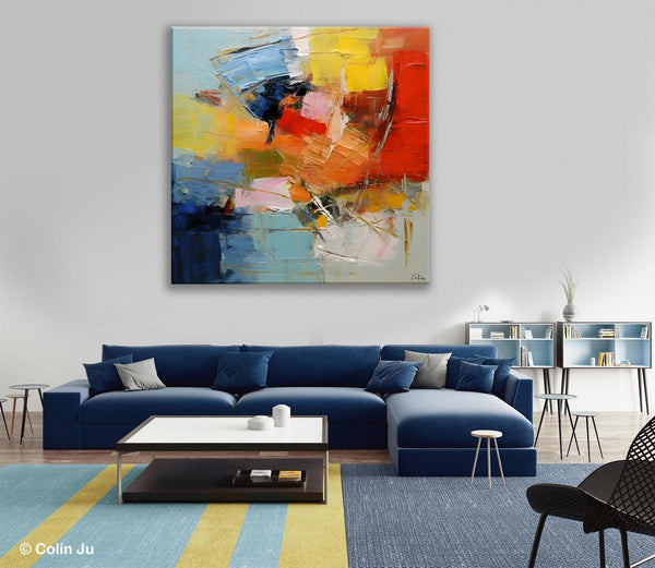 Oversized Canvas Paintings, Huge Wall Art Ideas for Living Room, Contemporary Acrylic Art, Original Abstract Art, Hand Painted Canvas Art-HomePaintingDecor