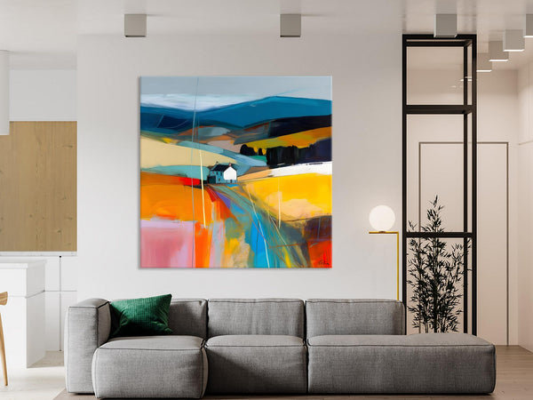 Contemporary Abstract Artwork, Acrylic Painting for Living Room, Oversized Wall Art Paintings, Original Modern Artwork on Canvas-HomePaintingDecor