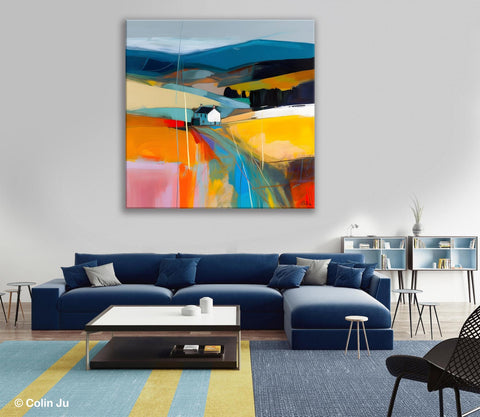 Contemporary Abstract Artwork, Acrylic Painting for Living Room, Oversized Wall Art Paintings, Original Modern Artwork on Canvas-HomePaintingDecor