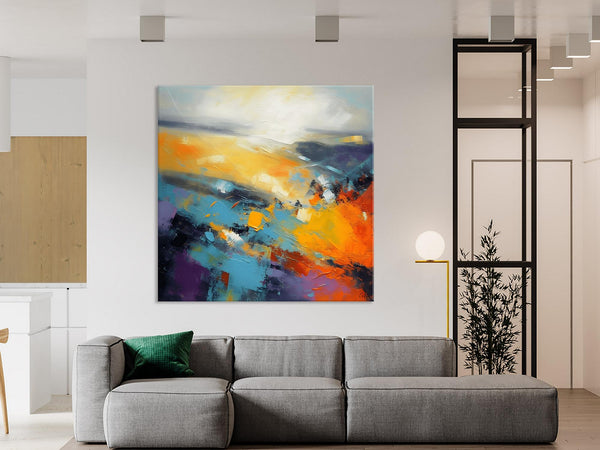Acrylic Painting for Living Room, Heavy Texture Painting, Contemporary Abstract Artwork, Oversized Wall Art Paintings, Original Modern Paintings on Canvas-HomePaintingDecor
