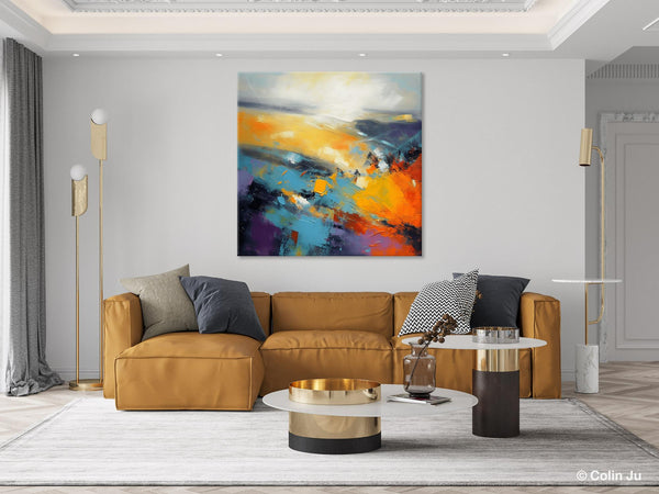 Acrylic Painting for Living Room, Heavy Texture Painting, Contemporary Abstract Artwork, Oversized Wall Art Paintings, Original Modern Paintings on Canvas-HomePaintingDecor