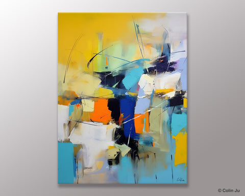 Contemporary Abstract Art, Bedroom Canvas Art Ideas, Large Painting for Sale, Buy Large Paintings Online, Original Modern Abstract Art-HomePaintingDecor