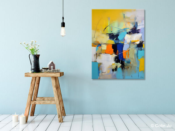 Contemporary Abstract Art, Bedroom Canvas Art Ideas, Large Painting for Sale, Buy Large Paintings Online, Original Modern Abstract Art-HomePaintingDecor