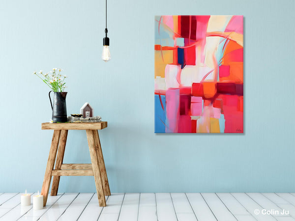 Hand Painted Wall Painting, Abstract Acrylic Painting for Bedroom, Original Modern Abstract Art, Extra Large Painting Ideas for Bedroom-HomePaintingDecor