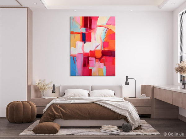 Hand Painted Wall Painting, Abstract Acrylic Painting for Bedroom, Original Modern Abstract Art, Extra Large Painting Ideas for Bedroom-HomePaintingDecor