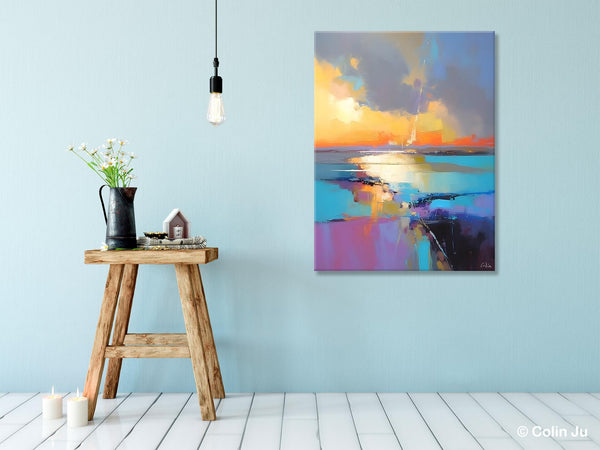 Original Modern Wall Art Painting, Canvas Painting for Living Room, Abstract Landscape Paintings, Oversized Contemporary Abstract Artwork-HomePaintingDecor