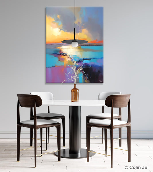 Original Modern Wall Art Painting, Canvas Painting for Living Room, Abstract Landscape Paintings, Oversized Contemporary Abstract Artwork-HomePaintingDecor