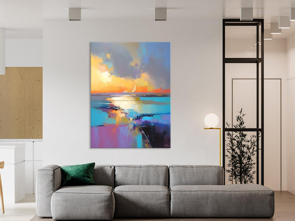 Original Modern Wall Art Painting, Canvas Painting for Living Room, Abstract Landscape Paintings, Oversized Contemporary Abstract Artwork-HomePaintingDecor