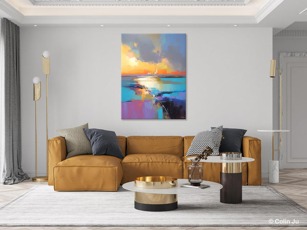 Original Modern Wall Art Painting, Canvas Painting for Living Room, Abstract Landscape Paintings, Oversized Contemporary Abstract Artwork-HomePaintingDecor