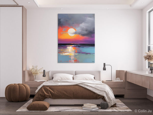 Contemporary Canvas Wall Art, Original Hand Painted Oil Paintings, Canvas Paintings Behind Sofa, Abstract Paintings for Bedroom, Buy Paintings Online-HomePaintingDecor
