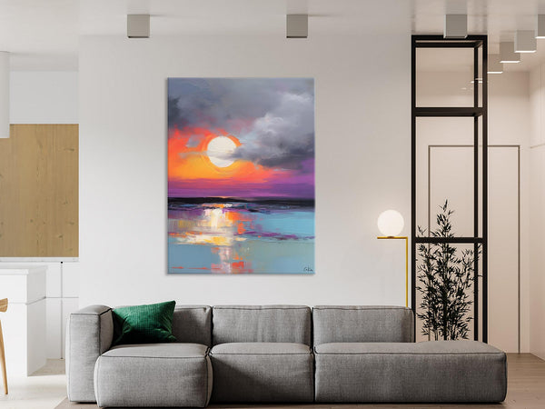 Contemporary Canvas Wall Art, Original Hand Painted Oil Paintings, Canvas Paintings Behind Sofa, Abstract Paintings for Bedroom, Buy Paintings Online-HomePaintingDecor