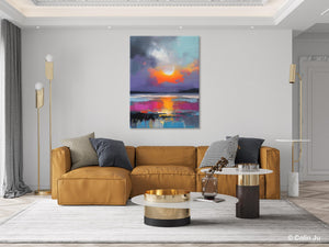 Contemporary Canvas Wall Art, Abstract Paintings for Bedroom, Original Hand Painted Oil Paintings, Canvas Paintings Behind Sofa, Buy Paintings Online-HomePaintingDecor