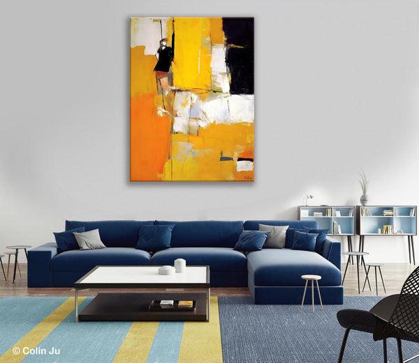 Oversized Canvas Wall Art Paintings, Contemporary Acrylic Painting on Canvas, Original Modern Artwork, Large Abstract Painting for Bedroom-HomePaintingDecor